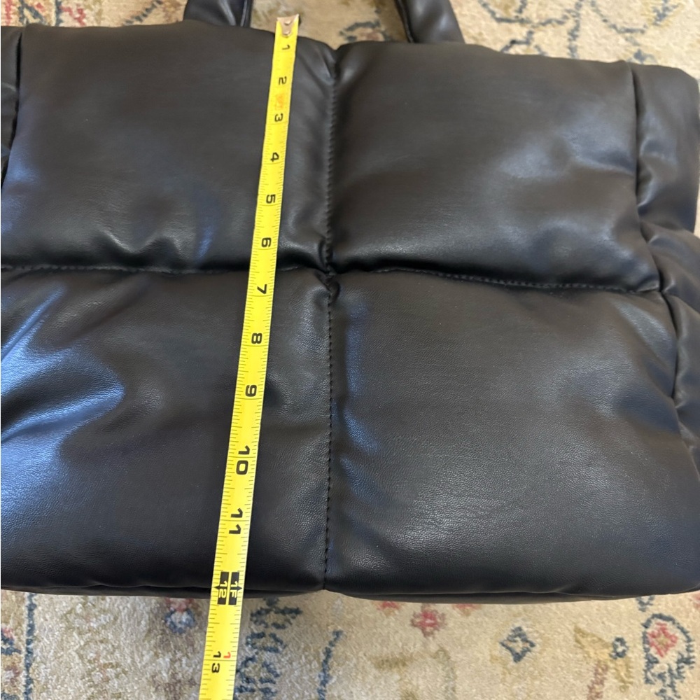 Anthropologie Black Puffer Tote Bag - Picture 7 of 9